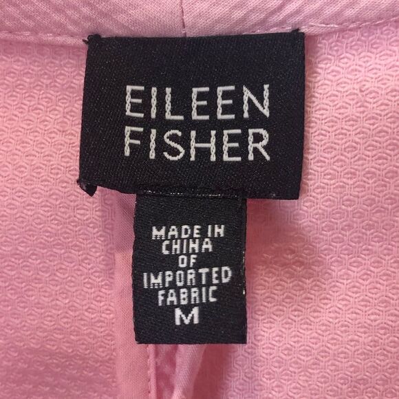 Eileen Fisher pink zip front jacket with pockets size medium - Picture 8 of 13